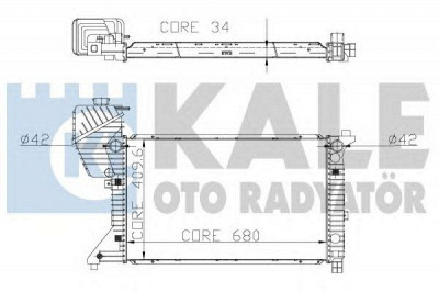 KALE OTO RADYATOR 320000 -  Радиатор, охлаждение двигателя
